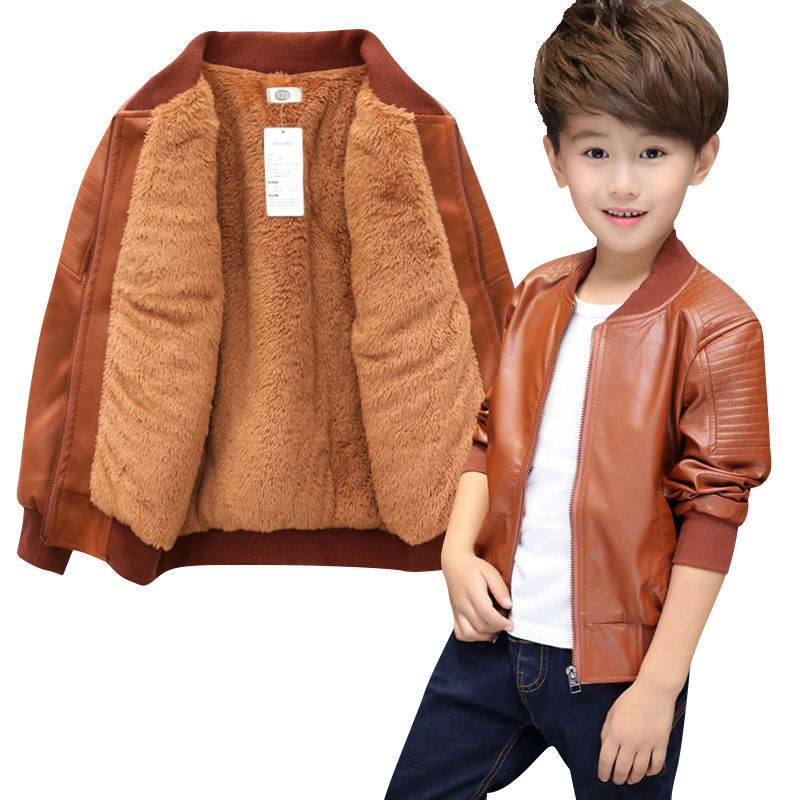 Kids PU Leather Jacket - Elevate style with durability. Versatile for all seasons. Order now for lasting comfort and fashion!