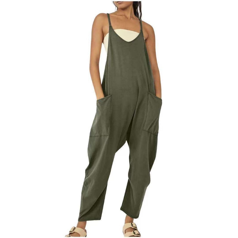 Summer Women's Casual Wide-Leg Jumpsuit
