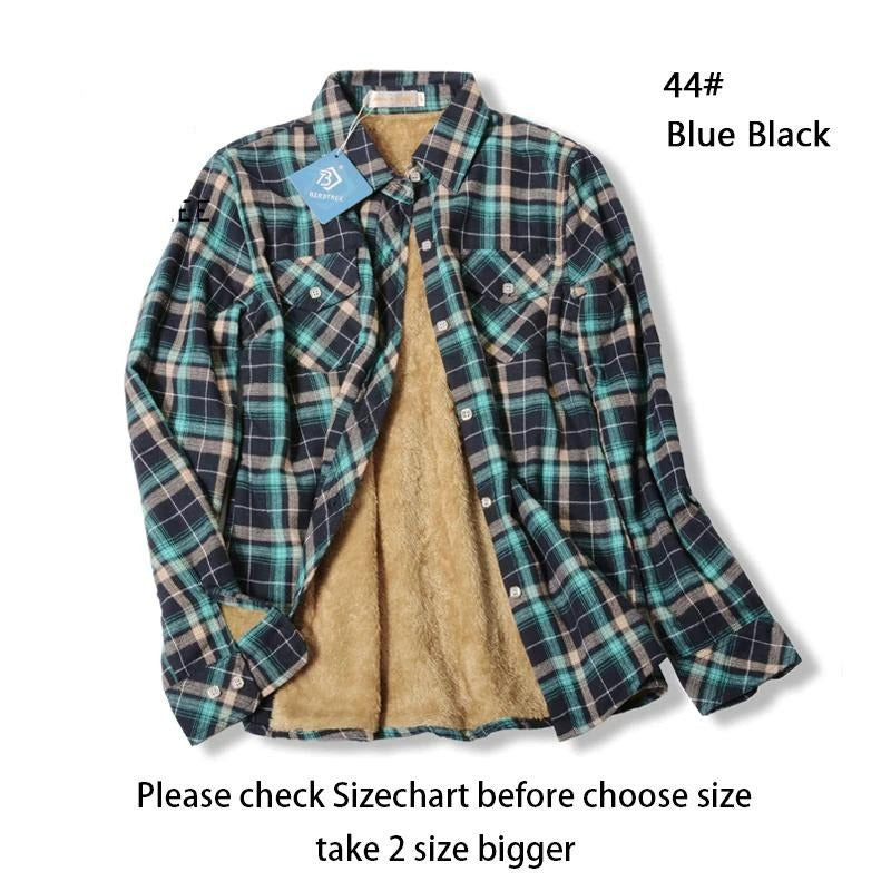 Velvet Thick Warm Women's Shirt