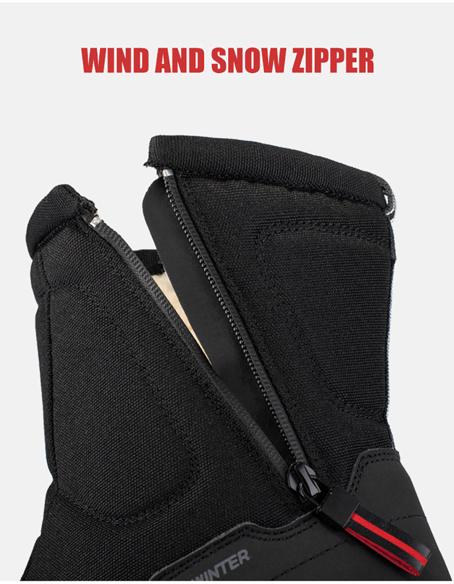 Unisex Thick Winter Boots with plush insole and non-slip rubber sole for comfort, warmth, and protection on icy or snowy surfaces.