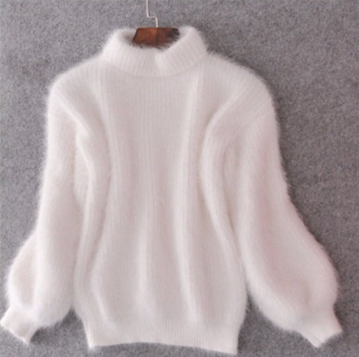 Thicken Turtleneck Sweater | Cashmere, Polyester & Acrylic Blend | Warm & Stylish | One Size Fits Most | Various Colors Available