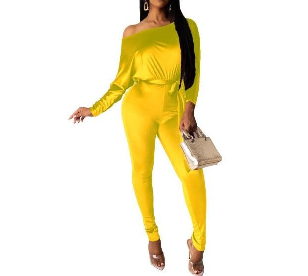 Party-Ready Sexy Stretch Jumpsuit for Women - Perfect for the Holiday Season