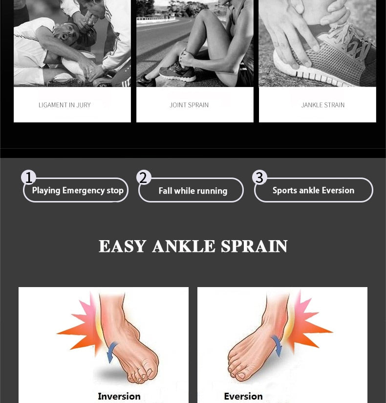 Ankle Supports for Active Sports - Ideal for Baseball, Basketball, Crossfit, Soccer, Golf, Hiking, Running, Tennis, Volleyball, and more. Provides superior ankle support without limiting mobility. Tight, form-fitting, and breathable compression fabric for joint stability and improved blood circulation.