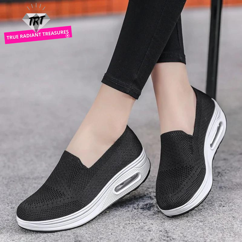 Women's Mesh Breathable Summer Loafers - Solid Color, Round Toe, Slip-On Design, Perfect for Casual Summer Wear