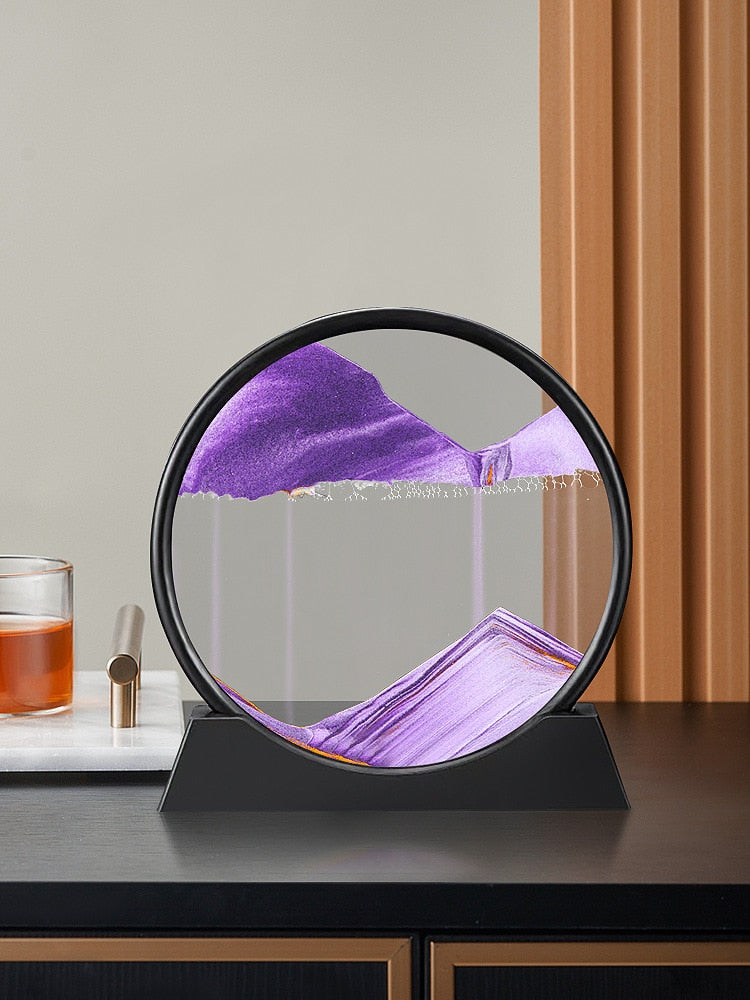 3D Moving Sand Art - Dive into architectural wonder and vintage elegance with flowing sand. Crafted from quality glass. Order now for enchanting home decor!