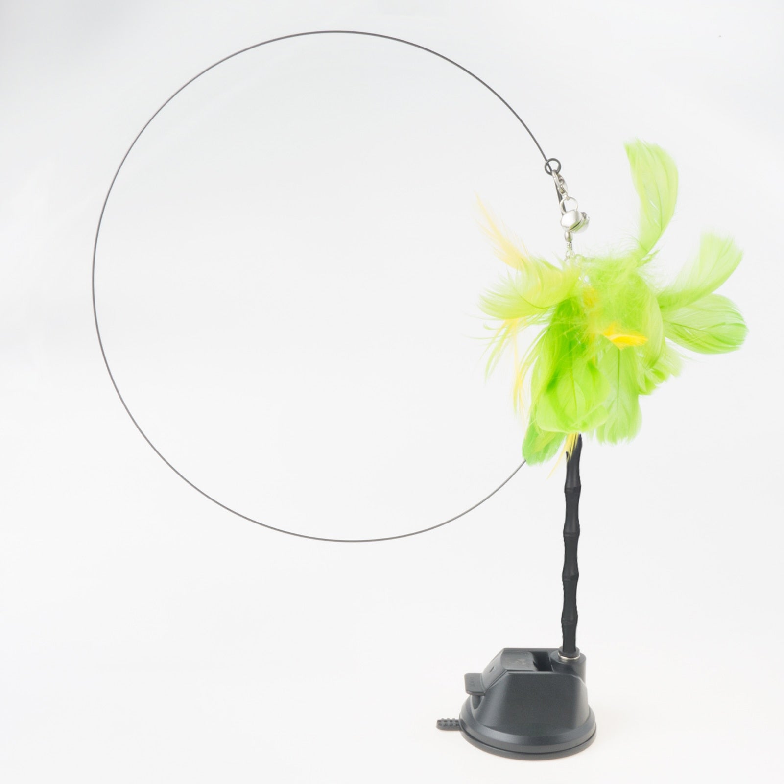 Hand-Free Bird/Feather Cat Wand - Interactive Cat Toy - Powerful Suction Cup - Feathered Delights - Engage Your Cat - Keep Your Pet Active - Playtime Fun!