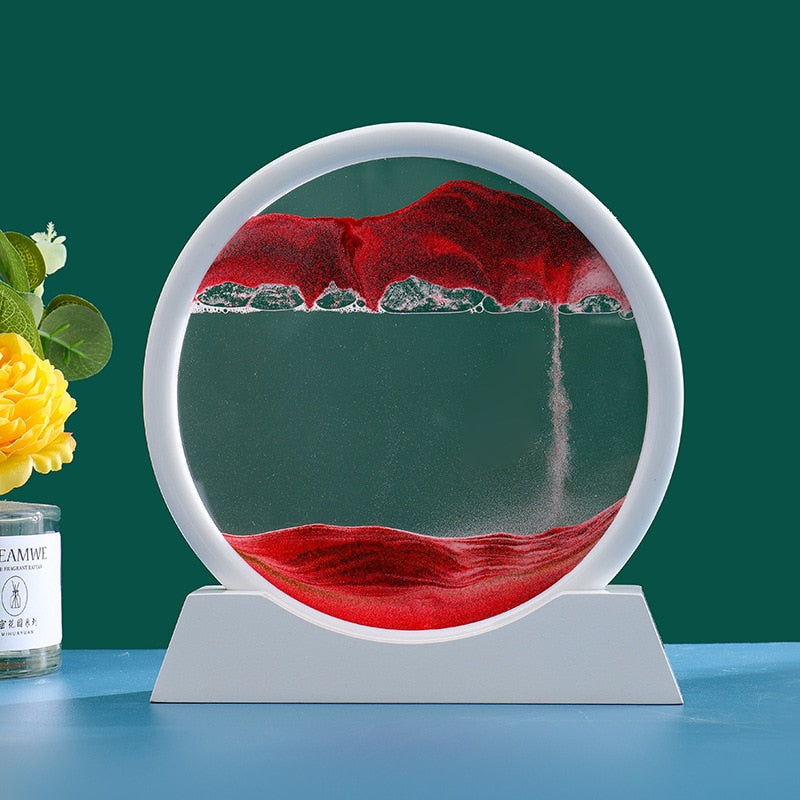 3D Moving Sand Art - Dive into architectural wonder and vintage elegance with flowing sand. Crafted from quality glass. Order now for enchanting home decor!