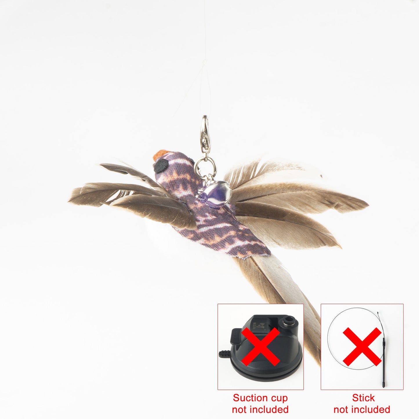 Hand-free Bird/Feather Cat Wand