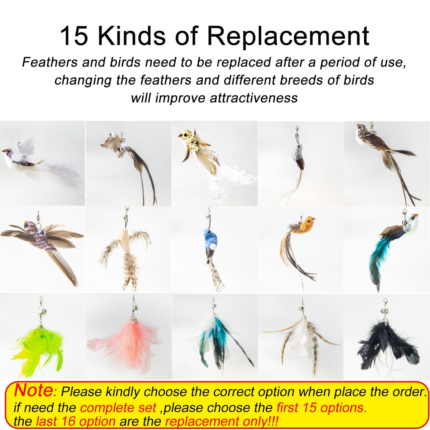 Hand-free Bird/Feather Cat Wand
