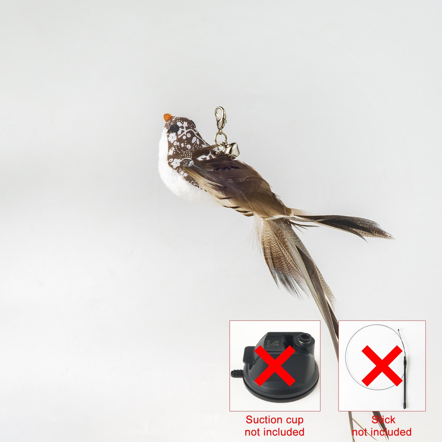Hand-free Bird/Feather Cat Wand
