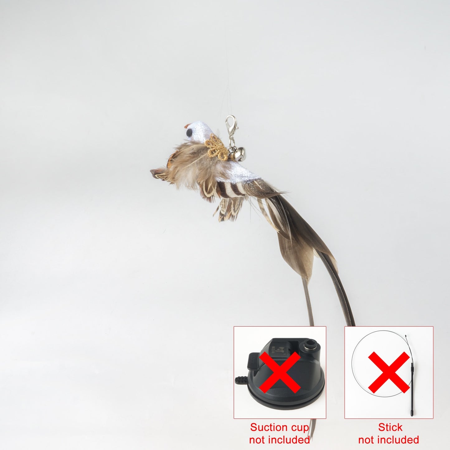 Hand-free Bird/Feather Cat Wand