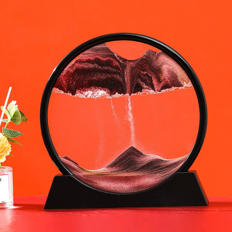 3D Moving Sand Art - Dive into architectural wonder and vintage elegance with flowing sand. Crafted from quality glass. Order now for enchanting home decor!