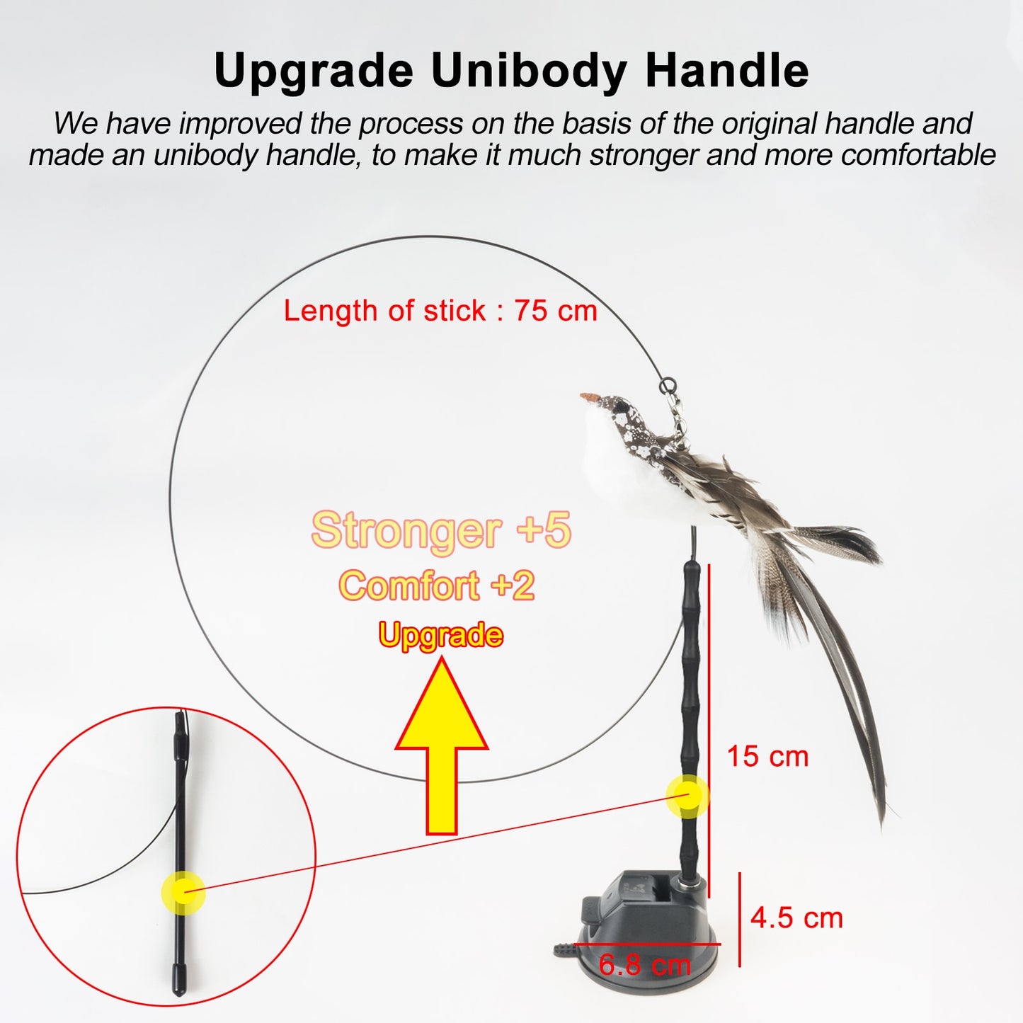 Hand-free Bird/Feather Cat Wand