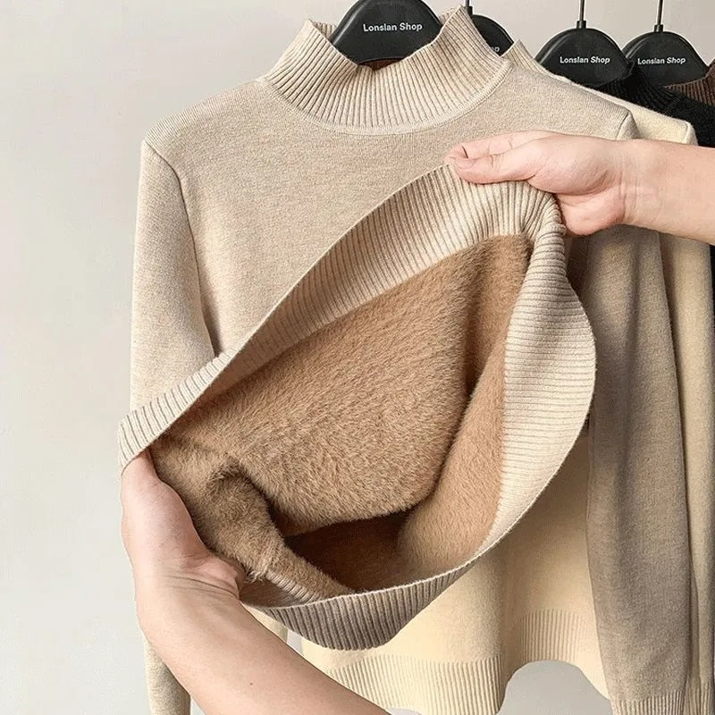 Thick Warm Sweater - Cute, Cozy, Polyester, Turtleneck Design, Different Sizes