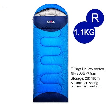 Durable and water-resistant Sleeping Bag with adjustable features, suitable for outdoor activities. Compact and portable design for easy storage.