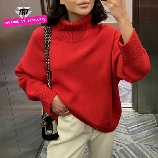 Elegant Turtle Neck Sweater | Stylish, Warm & Comfortable | Perfect for Cold Weather | Pair with Jeans & Boots