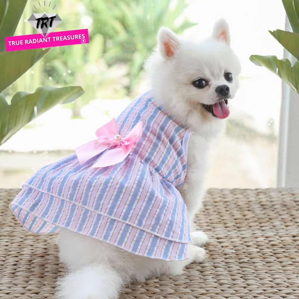 Pet's Summer Princess Dress - Comfortable and Stylish Dog Dress for Summer Adventures