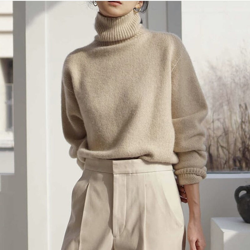 Elegant Turtle Neck Sweater | Stylish, Warm & Comfortable | Perfect for Cold Weather | Pair with Jeans & Boots