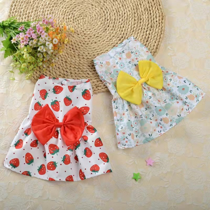 Pet's Summer Princess Dress - Comfortable and Stylish Dog Dress for Summer Adventures