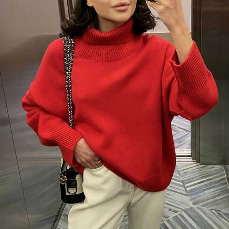 Elegant Turtle Neck Sweater | Stylish, Warm & Comfortable | Perfect for Cold Weather | Pair with Jeans & Boots
