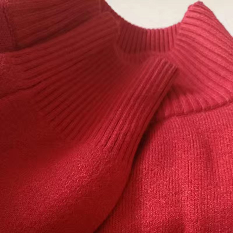 Thick Warm Sweater - Cute, Cozy, Polyester, Turtleneck Design, Different Sizes