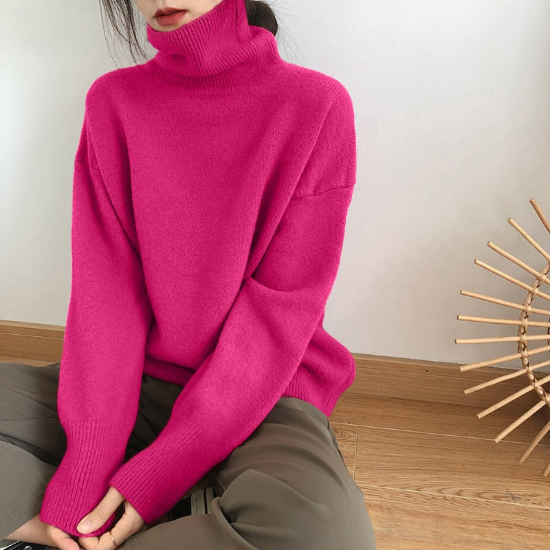 Elegant Turtle Neck Sweater | Stylish, Warm & Comfortable | Perfect for Cold Weather | Pair with Jeans & Boots