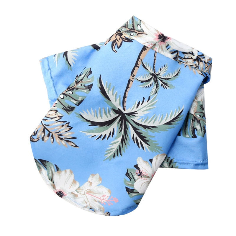 Hawaiian Summer Pet Shirt - Stylish and Comfortable Polyester Dog Shirt for All Seasons