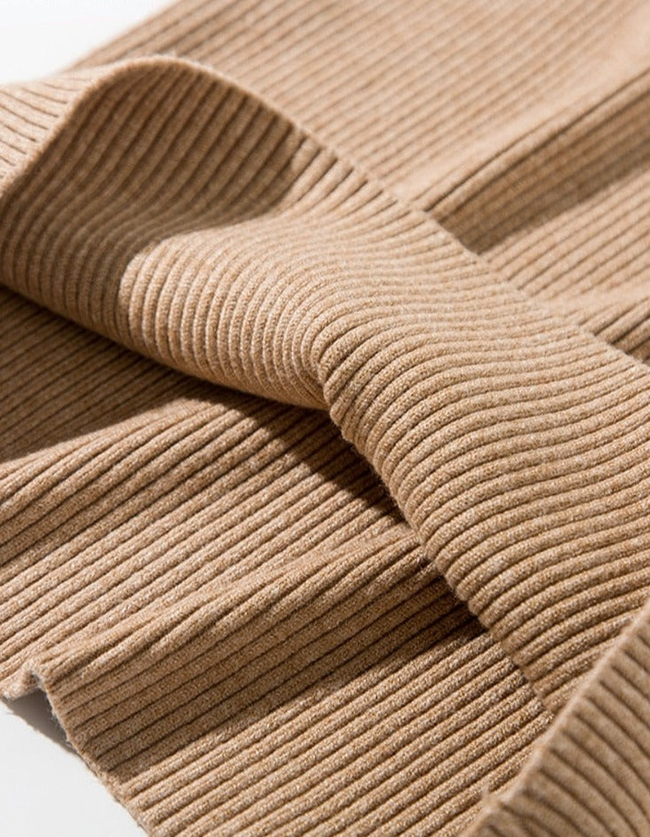 Turtleneck Knitted Sweater | Polyester, Nylon & Cotton Blend | Comfortable & Elegant | Various Colors Available