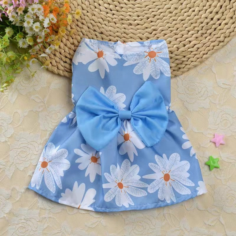 Pet's Summer Princess Dress - Comfortable and Stylish Dog Dress for Summer Adventures