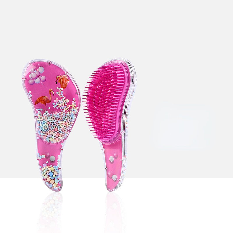 Cute and durable hair comb for girls in a girly color.