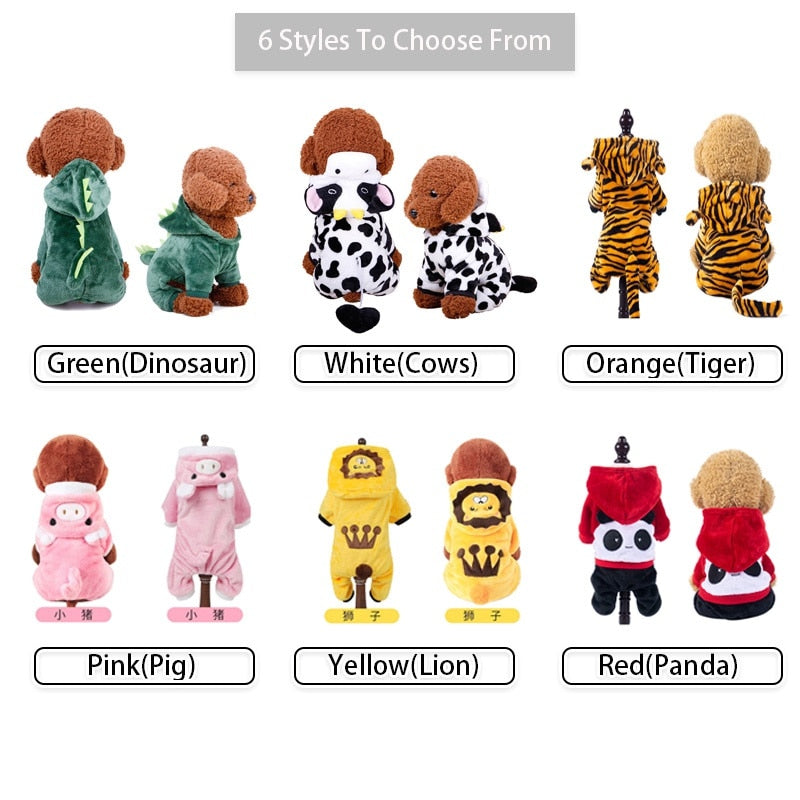 Image of Soft Warm Fleece Jumpsuit - Cozy and durable fleece material, available in different sizes and colors. Perfect for keeping your pet warm and comfortable during the fall and winter seasons.