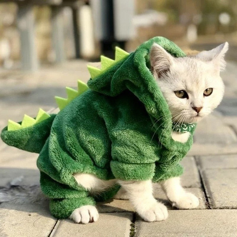 Image of Soft Warm Fleece Jumpsuit - Cozy and durable fleece material, available in different sizes and colors. Perfect for keeping your pet warm and comfortable during the fall and winter seasons.