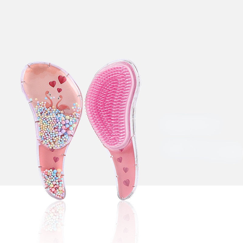 Cute and durable hair comb for girls in a girly color.