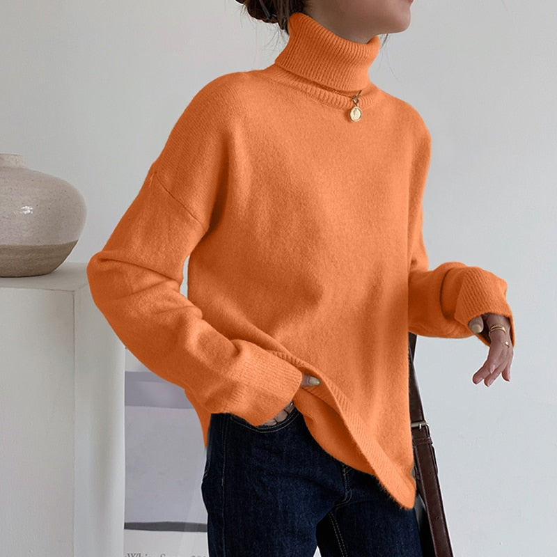 Elegant Turtle Neck Sweater | Stylish, Warm & Comfortable | Perfect for Cold Weather | Pair with Jeans & Boots
