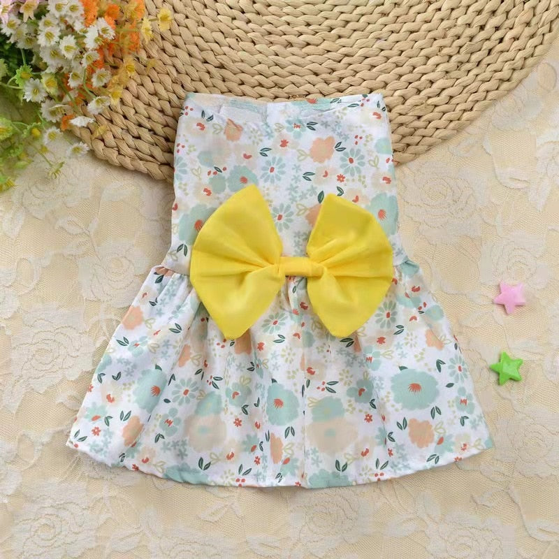 Pet's Summer Princess Dress - Comfortable and Stylish Dog Dress for Summer Adventures