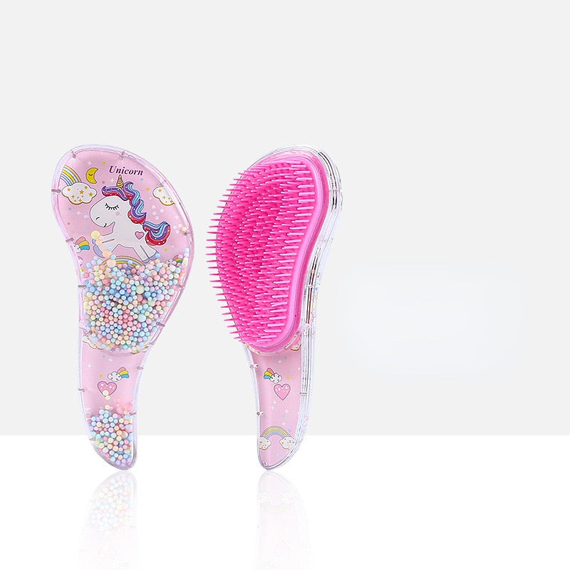 Cute and durable hair comb for girls in a girly color.