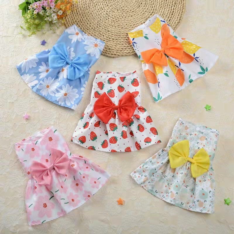 Pet's Summer Princess Dress - Comfortable and Stylish Dog Dress for Summer Adventures