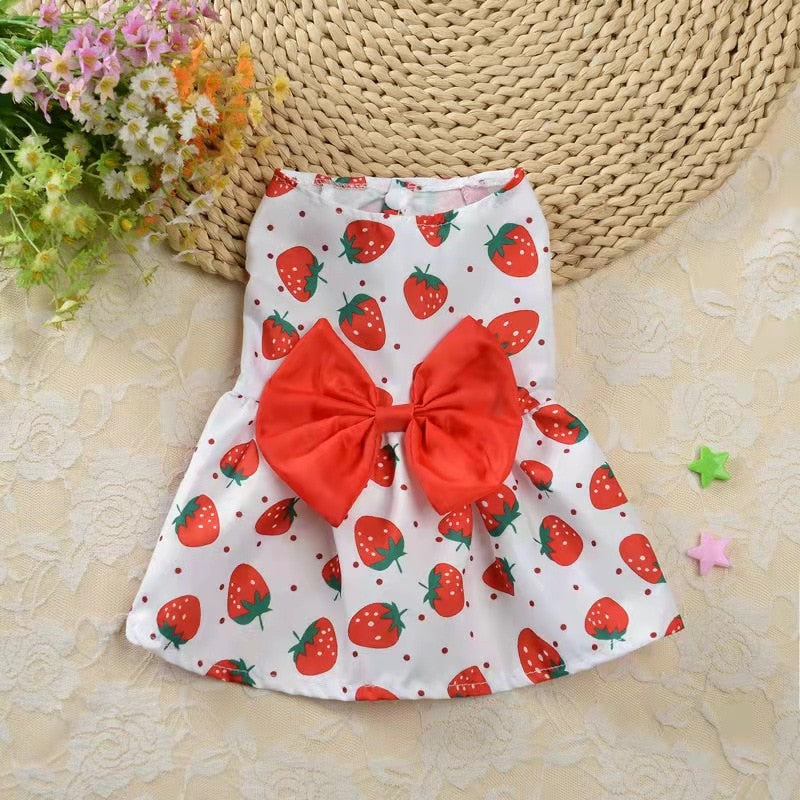 Pet's Summer Princess Dress - Comfortable and Stylish Dog Dress for Summer Adventures