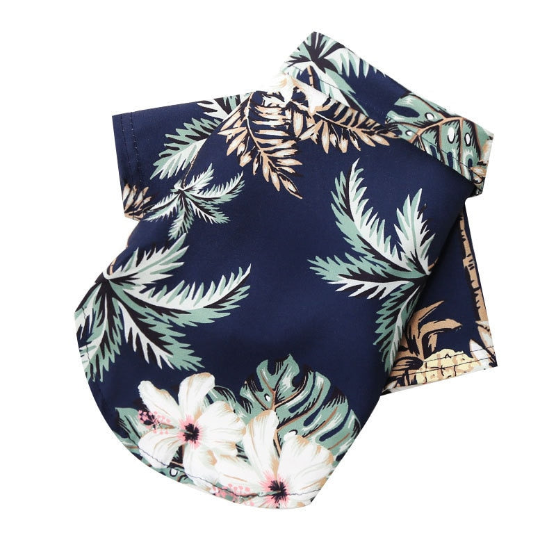 Hawaiian Summer Pet Shirt - Stylish and Comfortable Polyester Dog Shirt for All Seasons