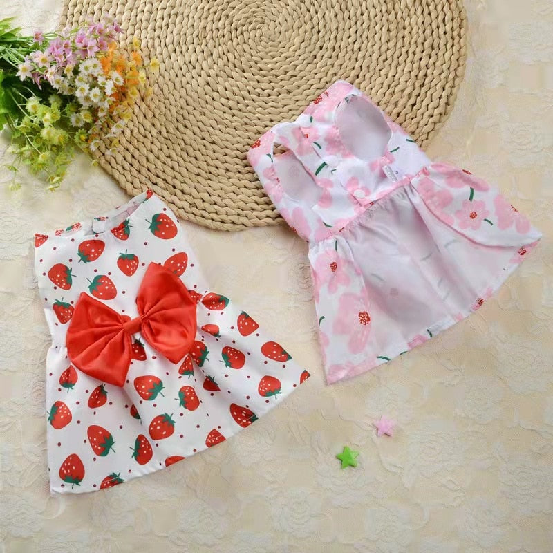 Pet's Summer Princess Dress - Comfortable and Stylish Dog Dress for Summer Adventures