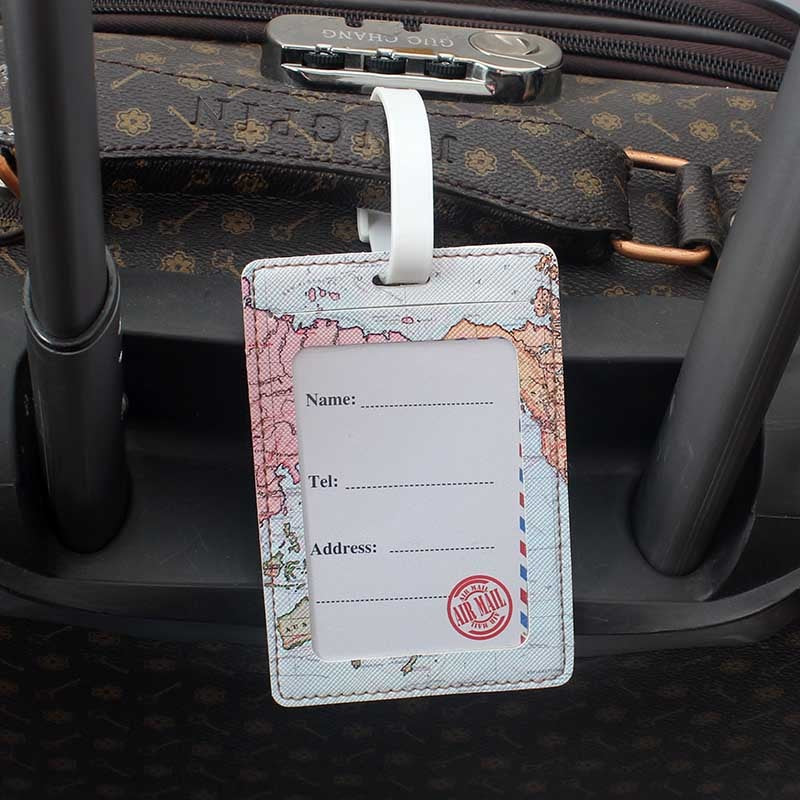 Durable and Stylish Luggage Tags - Detachable card for easy identification, choose from various colors and designs.
