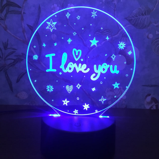 3D hologram heart light - A perfect gift for Valentine's Day, Mother's Day, and Christmas. Also, an elegant room decoration to uplift your mood