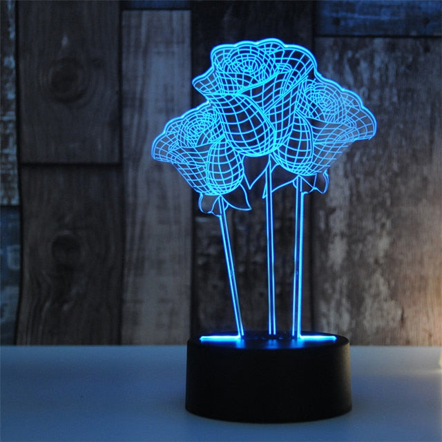 3D hologram heart light - A perfect gift for Valentine's Day, Mother's Day, and Christmas. Also, an elegant room decoration to uplift your mood