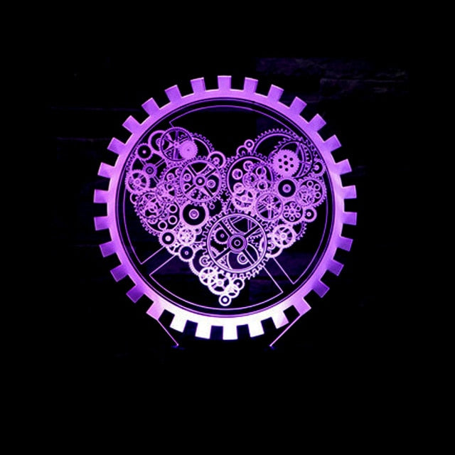 3D hologram heart light - A perfect gift for Valentine's Day, Mother's Day, and Christmas. Also, an elegant room decoration to uplift your mood