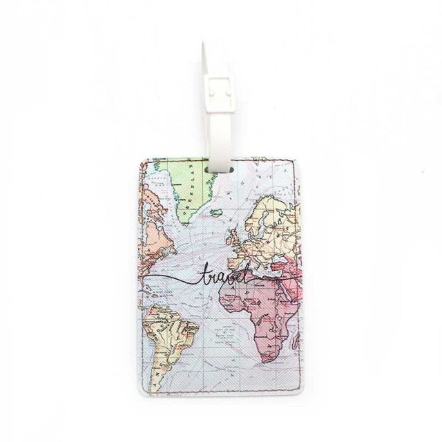 Durable and Stylish Luggage Tags - Detachable card for easy identification, choose from various colors and designs.