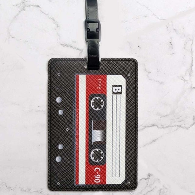 Durable and Stylish Luggage Tags - Detachable card for easy identification, choose from various colors and designs.