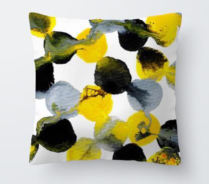 Adorable Summer Pillow Cover Set with squishy pompoms, vibrant colors, and summery patterns.