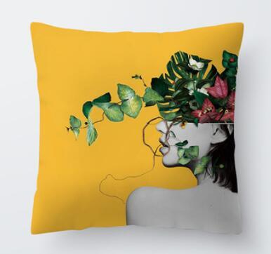 Adorable Summer Pillow Cover Set with squishy pompoms, vibrant colors, and summery patterns.