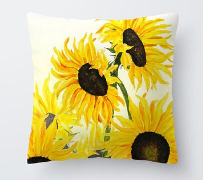 Adorable Summer Pillow Cover Set with squishy pompoms, vibrant colors, and summery patterns.