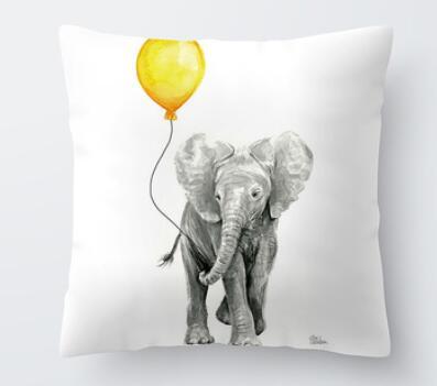 Adorable Summer Pillow Cover Set with squishy pompoms, vibrant colors, and summery patterns.